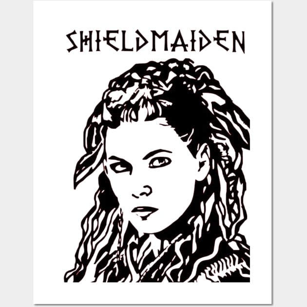 Viking Shieldmaiden Lagertha Wall Art by OtakuPapercraft